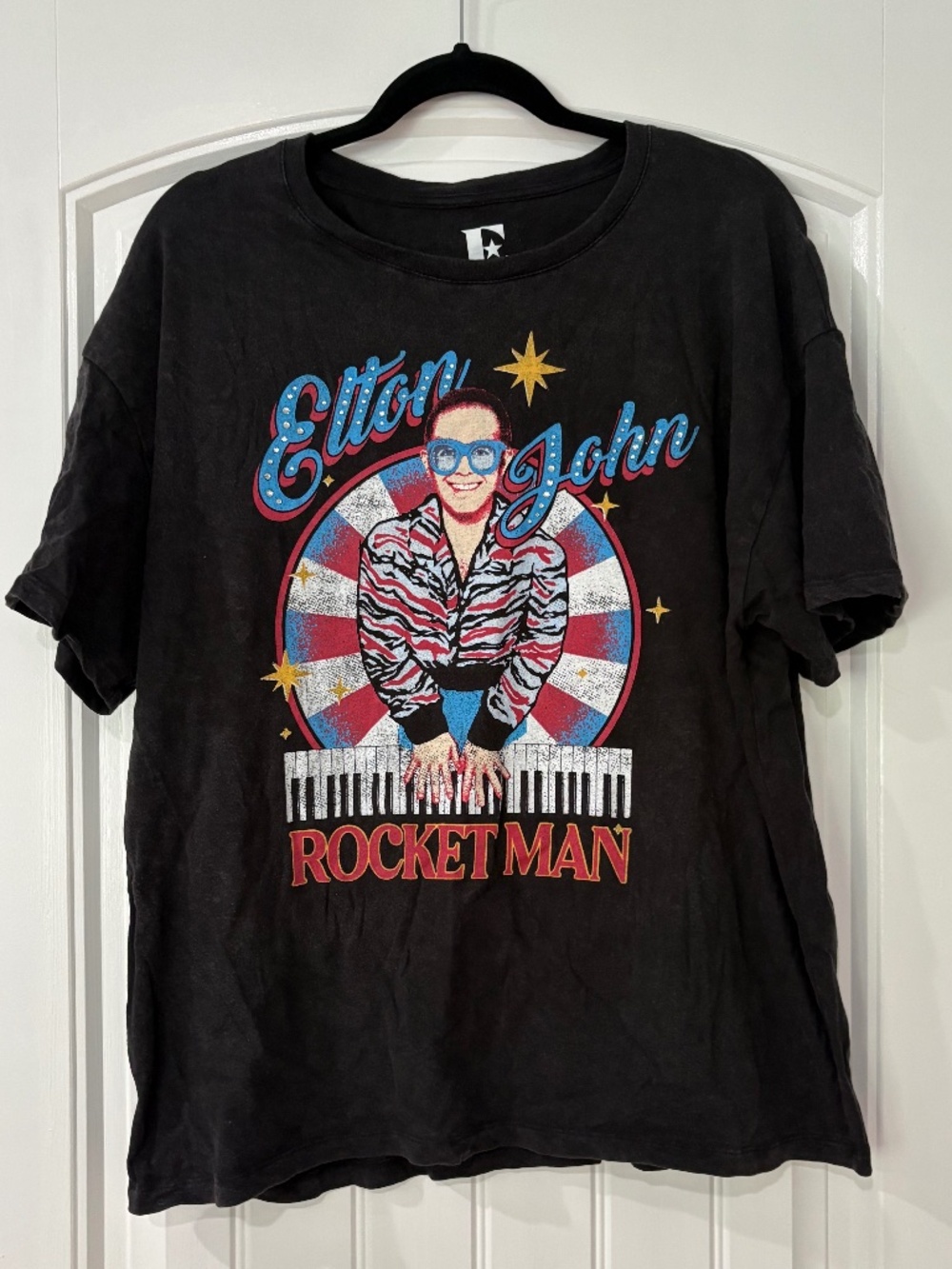 Unisex Elton John rocket man tee
